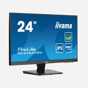 iiyama ProLite XU2463HSU-B1 Moniteur 23.8" Full HD IPS LED 1ms 100Hz, Hub USB 3.2, HDMI/DisplayPort, AMD FreeSync, Noir - Miniature 3