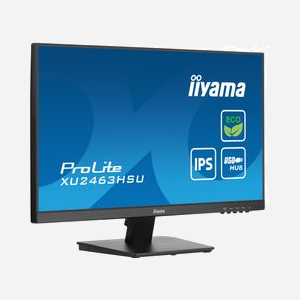 iiyama ProLite XU2463HSU-B1 Moniteur 23.8" Full HD IPS LED 1ms 100Hz, Hub USB 3.2, HDMI/DisplayPort, AMD FreeSync, Noir - Miniature 4