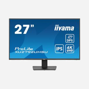 Iiyama ProLite XU2792UHSU-B6 Écran 27" 4K Ultra HD LED IPS 3840x2160 4ms 60Hz, Hub USB 3.2 Gen 1, HDMI 2.0, DisplayPort 1.2, VESA 100x100 Noir