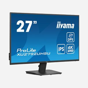 Iiyama ProLite XU2792UHSU-B6 Écran 27" 4K Ultra HD LED IPS 3840x2160 4ms 60Hz, Hub USB 3.2 Gen 1, HDMI 2.0, DisplayPort 1.2, VESA 100x100 Noir - Miniature 2