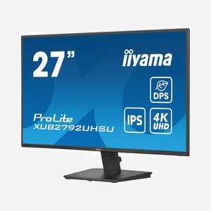 Iiyama ProLite XU2792UHSU-B6 Écran 27" 4K Ultra HD LED IPS 3840x2160 4ms 60Hz, Hub USB 3.2 Gen 1, HDMI 2.0, DisplayPort 1.2, VESA 100x100 Noir - Miniature 4
