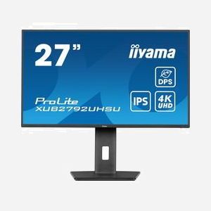 iiyama ProLite XUB2792UHSU-B6: Écran 27" 4K Ultra HD IPS LED, 3840x2160, 4ms, 350cd/m², USB 3.2 Gen 1, HDMI 2.0, DisplayPort 1.2, VESA