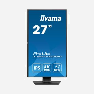 iiyama ProLite XUB2792UHSU-B6: Écran 27" 4K Ultra HD IPS LED, 3840x2160, 4ms, 350cd/m², USB 3.2 Gen 1, HDMI 2.0, DisplayPort 1.2, VESA - Miniature 2