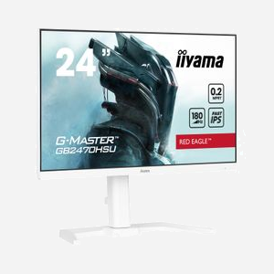 iiyama G-MASTER GB2470HSU-W6 Moniteur 23.8" Fast IPS Full HD 1920x1080 180Hz 0.2ms MPRT 300cd/m² HDMI/DisplayPort Blanc - Miniature 2