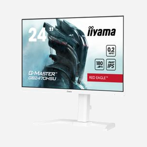 iiyama G-MASTER GB2470HSU-W6 Moniteur 23.8" Fast IPS Full HD 1920x1080 180Hz 0.2ms MPRT 300cd/m² HDMI/DisplayPort Blanc - Miniature 4