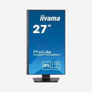 iiyama ProLite XUB2793QSU-B7 : Écran 27" IPS WQHD (2560x1440) 100Hz, 1ms MPRT, 300cd/m², Hub USB 3.2, HDMI/DisplayPort, Pied réglable en hauteur - Miniature 2