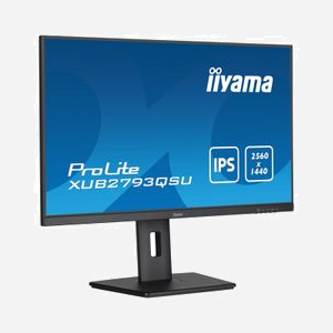 iiyama ProLite XUB2793QSU-B7 : Écran 27" IPS WQHD (2560x1440) 100Hz, 1ms MPRT, 300cd/m², Hub USB 3.2, HDMI/DisplayPort, Pied réglable en hauteur - Miniature 4