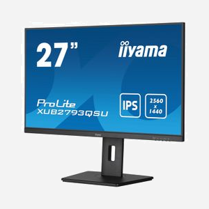 iiyama ProLite XUB2793QSU-B7 : Écran 27" IPS WQHD (2560x1440) 100Hz, 1ms MPRT, 300cd/m², Hub USB 3.2, HDMI/DisplayPort, Pied réglable en hauteur - Miniature 5