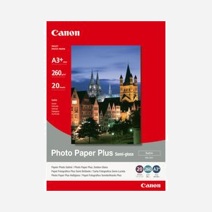Canon Papier Photo Satiné A3+ (329x483mm) SG-201, 260 g/m², Semi-Gloss, 20 feuilles - Réf: 1686B032 - Miniature 1