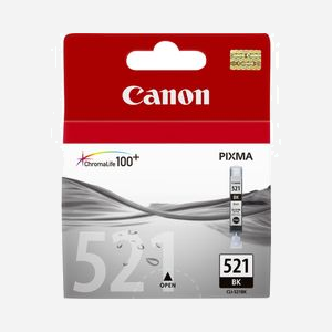 Canon CLI-521BK Cartouche d'encre noire pigmentée 9ml - Impression Jet d'encre - Compatibilité PIXMA iP3600/iP4600/MP540/MP620/MX860 - Référence 2933B001 - Miniature 1