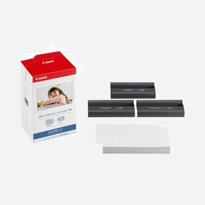 Canon KP-108IN Pack Papier Photo 108 Feuilles 101.6x152.4mm Jet d'encre Couleur Compatible Canon SELPHY Compact (Référence: 3115B001) - Miniature 2