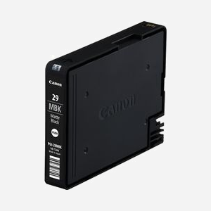 Canon PGI-29MBK Cartouche d'encre noire mate LUCIA 36ml pour PIXMA Pro 1, encre pigmentée, rendement 1345 pages 10x15cm ISO/JIS-SCID, Japon