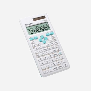 Calculatrice Scientifique Canon F-715SG Bureau 250 Opérations Écran LCD 2 Lignes 10 Chiffres Alimentation Solaire/LR44 86.3x168x17.8mm Bleu/Blanc - Miniature 2