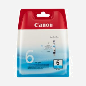 Canon BCI-6C - Cartouche d'encre Cyan Originale Jet d'Encre - Rendement 550 pages A4 (ISO/IEC 24711) - Compatibilité Imprimantes Jet d'Encre Canon - Miniature 1