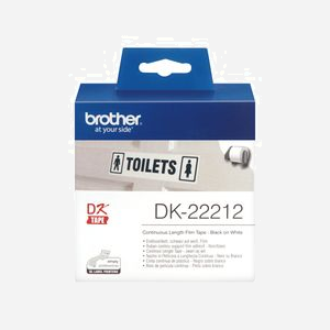 Brother DK-22212 Rouleau Film Continu Noir sur Blanc 62mm x 15.24m, Technologie Thermique Directe, Compatible Brother QL Series - Miniature 2