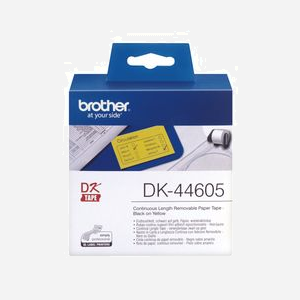 Brother DK-44605 Ruban Continu Papier Jaune 62mm x 30.48m Original – Étiquettes DK Standard pour Étiqueteuses Brother QL – Code SH: 84439990 - Miniature 2