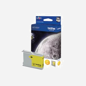 Brother LC1000Y Cartouche d'encre originale Jaune, Rendement 400 pages, Compatible MFC-885CW/FAX-1460/MFC-660CN, Dimensions 22x140x96 mm - Miniature 1