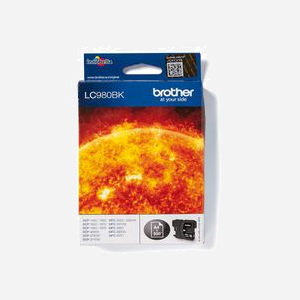 Brother LC980BK Cartouche d'encre originale Noir, 300 pages, pour DCP-145C/165C/195C/197C/375CW, MFC-250C/255CW/290C/295C, 24x86x122mm, 45g - Miniature 1