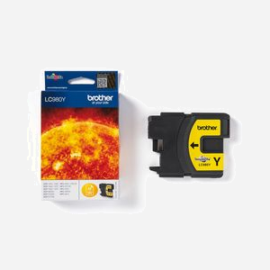 Brother LC980Y Cartouche d'Encre Jaune Originale, 260 Pages, DCP-145C, DCP-165C, DCP-195C, MFC-250C, 255CW, 290C, 295C. Dimensions 25x86x121mm - Miniature 3