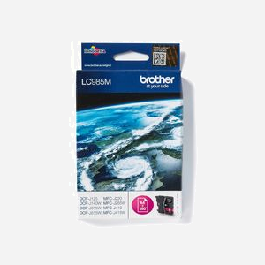 Brother LC985M Cartouche d'encre originale Magenta, rendement 260 pages, compatible DCP-J515W, DCPJ125, DCPJ140W, DCPJ315W, MFCJ265W, MFCJ410, MFCJ415W