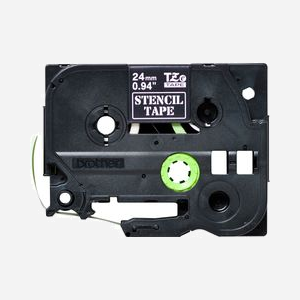 Brother STE-151 Ruban Pochoir 24mm x 3m Transfert Thermique Noir Compatible PT-2430PC, PT-2730VP, PT-3600, PT-7600VP, PT-9700PC, PT-9800PCN - Miniature 2