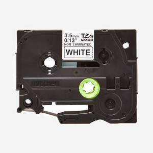 Brother TZE-N201 Ruban d'étiqueteuse 3.5mm x 8m, Type TZ, Noir sur Blanc, Cartouche Non Laminée, Dimensions 18x70x97mm, Pour Étiquetage Intérieur - Miniature 2