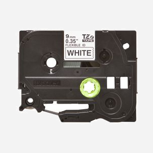 Brother TZe-FX221 Ruban Étiquette Noir sur Blanc 9mm x 8m Laminé Flexible Adhésif Spécial Câbles Transfert Thermique Compatible P-touch - Miniature 2