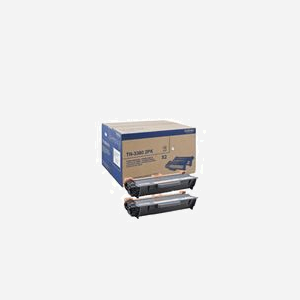 Brother TN-3380TWIN - Kit de 2 Cartouches Toner Noir Original - 16000 Pages (2x8000) ISO/IEC 19752 - Compatibilité HL/DCP/MFC séries 54xx/61xx/8xxx - Miniature 1