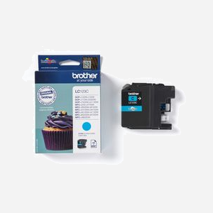 Brother LC123C Cartouche d'encre originale Cyan - Rendement 600 pages - Dimensions 25x90x115mm - Pour imprimantes Brother compatibles - Miniature 3