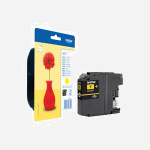 Brother LC-121Y Cartouche d'Encre Original Jaune, Pigmentée, 300 pages (ISO 24711), pour DCP-J132W, DCP-J752DW, MFC-J870DW