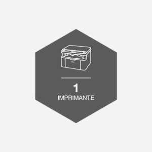 Brother HL-1212W Imprimante Laser Monochrome WiFi, 2400x600 DPI, 20ppm, USB 2.0, WiFi 802.11n, 32MB, GDI, A4, 65-105g/m², Compatible Windows/macOS/Linux - Miniature 2