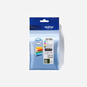 Brother Pack 4 Cartouches Encre Originales LC3219XLVALBP (Noir, Cyan, Magenta, Jaune) - Rendement Noir 3000 Pages, Couleur 1500 Pages - Compatibilité MFC-J5XXX/J6XXX