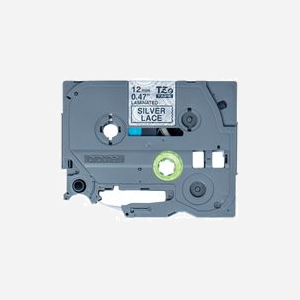 Brother TZe-MPSL31 Ruban d'étiquette laminé 12mm Noir sur Argent, 4m, Transfert Thermique, Gloss, pour Brother PT-E110VP - Miniature 2