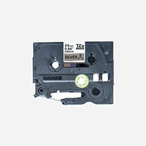 Brother TZe-R951 Ruban TZe Noir sur Argent 24mm x 4m pour Étiqueteuse P-touch, Non Adhésif, Finition Tissu Brillante. Largeur 30mm. - Miniature 3