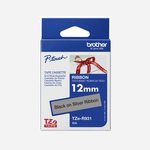 Brother TZe-R931 Ruban Étiqueteuse TZe Noir sur Argent 12mm x 4m, Type TZe, non adhésif, pour P-touch, Largeur 17mm, Conditionnement Blister. - Miniature 3