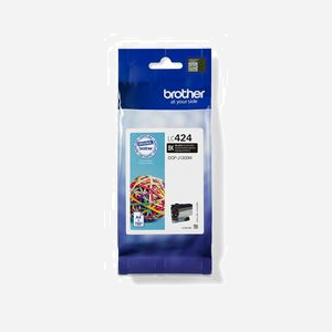 Brother LC424BK Cartouche d'encre Noir Original - Rendement 750 pages - Compatible DCP-J1200W - Dimensions 90x20x170 mm