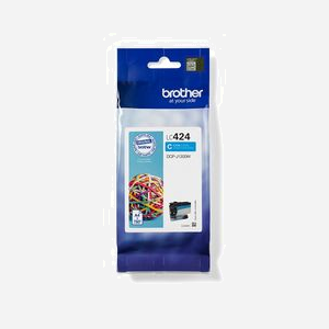 Brother LC424C Cartouche d'encre Cyan Original - Rendement 750 Pages - Pour DCP-J1200W - Dimensions 14.9 x 80 x 120 mm - Miniature 1