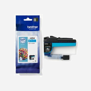 Brother LC424C Cartouche d'encre Cyan Original - Rendement 750 Pages - Pour DCP-J1200W - Dimensions 14.9 x 80 x 120 mm - Miniature 3
