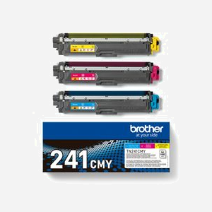 Brother TN-241CMY Pack 3 Cartouches Toner Original Cyan, Magenta, Jaune (1400 pages par couleur) pour MFC-9140CDN, MFC-9330CDW, HL-3140CW, HL-3150CDW - Miniature 4