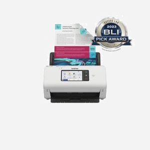 Brother ADS-4700W Scanner Bureautique A4 600x600 DPI, 40 ppm/80 ipm, Dual CIS, Ecran Tactile 10.9cm, USB/Ethernet/WiFi, Pilotes TWAIN/ISIS/WIA, 80 feuilles ADF - Miniature 1