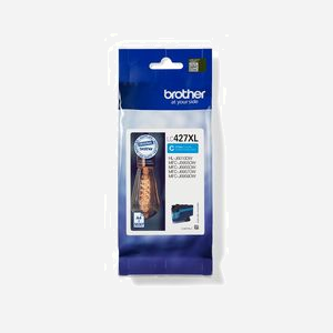 Brother LC427XLC Cartouche d'encre originale Cyan, rendement 5000 pages, compatible HL-J6010DW, MFC-J5955DW, MFC-J6955DW, MFC-J6957DW.