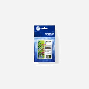 Brother LC422XLVALDR Pack 4 Cartouches d'Encre Originales (Noir, Cyan, Magenta, Jaune) - Haut Rendement XL - 3000/1500 Pages - MFC-J5340DW à MFC-J6940DW