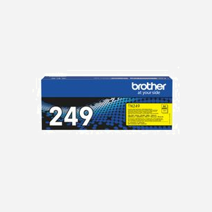 Brother TN-249Y Cartouche Toner Originale Jaune - Rendement 4000 pages - Compatibilité MFC-L8390CDW, MFC-L8340CDW - Dimensions 110x155x389mm