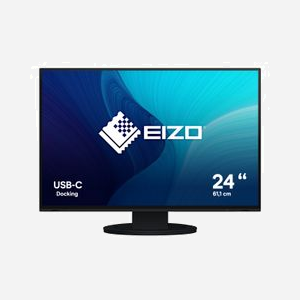 EIZO FlexScan EV2485-BK Moniteur LED 24.1" WUXGA 1920x1200 IPS 5ms 350cd/m² USB-C Hub VESA Noir