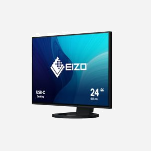 EIZO FlexScan EV2485-BK Moniteur LED 24.1" WUXGA 1920x1200 IPS 5ms 350cd/m² USB-C Hub VESA Noir - Miniature 2