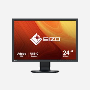 EIZO ColorEdge CS2400S : Écran 24.1" WUXGA 1920x1200 LED IPS 410cd/m² Adobe RGB 99% Hub USB-C 70W, HDMI, DisplayPort, VESA Noir