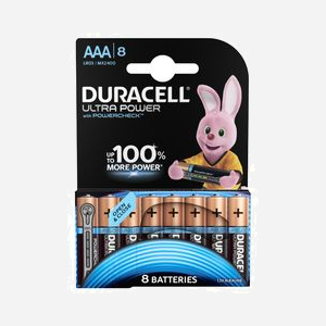 Duracell Pile AAA Alcaline Usage Unique - 1.5V Ultra-Elevée - Pack de 8, Emballage Fenêtré - Réf. 5000394012943 - Miniature 1