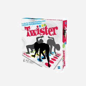 Hasbro Gaming Twister - Jeu de Société Multicolore, 2-8 joueurs, 6-99 ans, Motricité Fine, Tapis Plastique, Tourniquet, Règles du Jeu, Edition Standard - Miniature 2