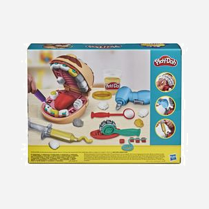 Play-Doh Cabinet Dentaire F12595L0 : Kit de modelage avec 10 outils dentaires et 8 pots de pâte à modeler (454g) pour enfant, dès 3 ans. Assemblage requis. - Miniature 4