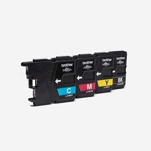 Cartouches d'encre Brother LC985VALBP Pack Original (Noir, Cyan, Magenta, Jaune) - Rendement Noir: 300 pages, Couleur: 260 pages - Compatibilité: MFCJ415W, DCPJ125 - Miniature 2